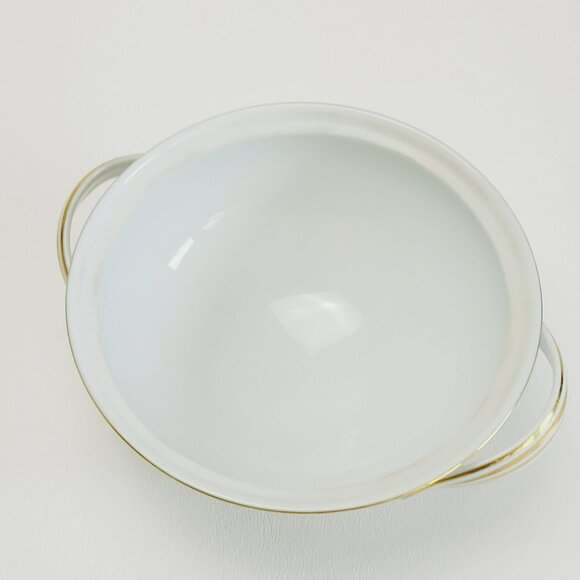 Noritake Richmond Creamer & Sugar Bowl White Base Gold Etched Band Elegant Tea - Picture 8 of 15